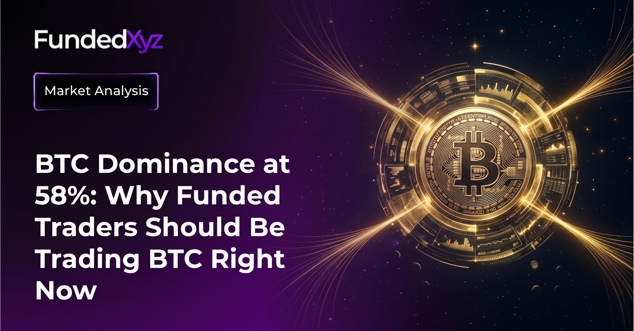 BTC Dominance at 58%: Why Funded Traders Should Be Trading BTC Right Now